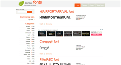 Desktop Screenshot of dfonts.net